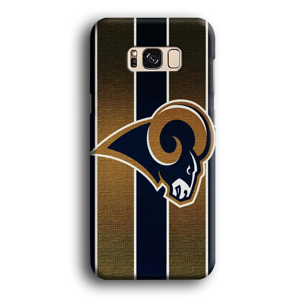 NFL Los Angeles Rams 001 Samsung Galaxy S8 Case-Plastic / Full Wrap (3D Case)-Xtracase