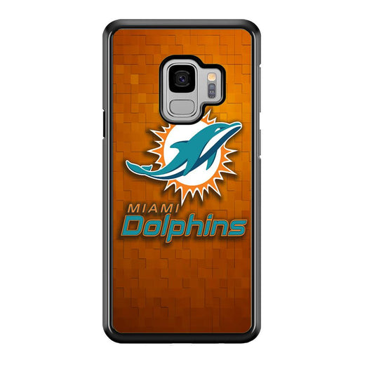 NFL Miami Dolphins 001 Samsung Galaxy S9 Case-Plastic / Full Wrap (3D Case)-Xtracase