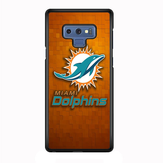 NFL Miami Dolphins 001 Samsung Galaxy Note 9 Case-Plastic / Full Wrap (3D Case)-Xtracase