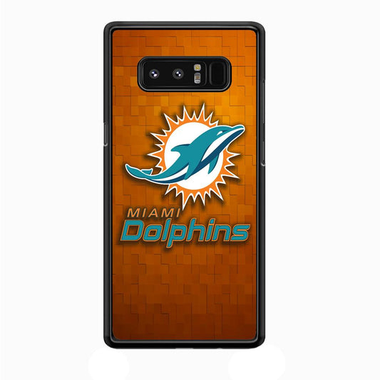 NFL Miami Dolphins 001 Samsung Galaxy Note 8 Case-Plastic / Full Wrap (3D Case)-Xtracase