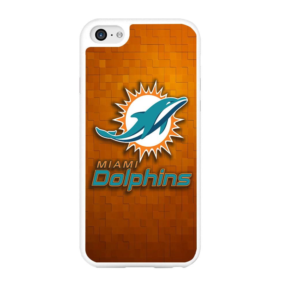 NFL Miami Dolphins 001 iPhone 6 Plus | 6s Plus Case-Rubber / White (2D Case)-Xtracase