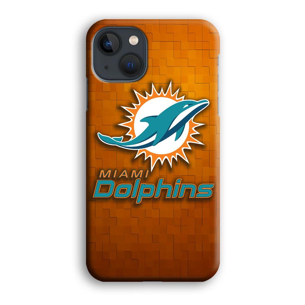 NFL Miami Dolphins 001 iPhone 13 Mini Case-Plastic / Full Wrap (3D Case)-Xtracase
