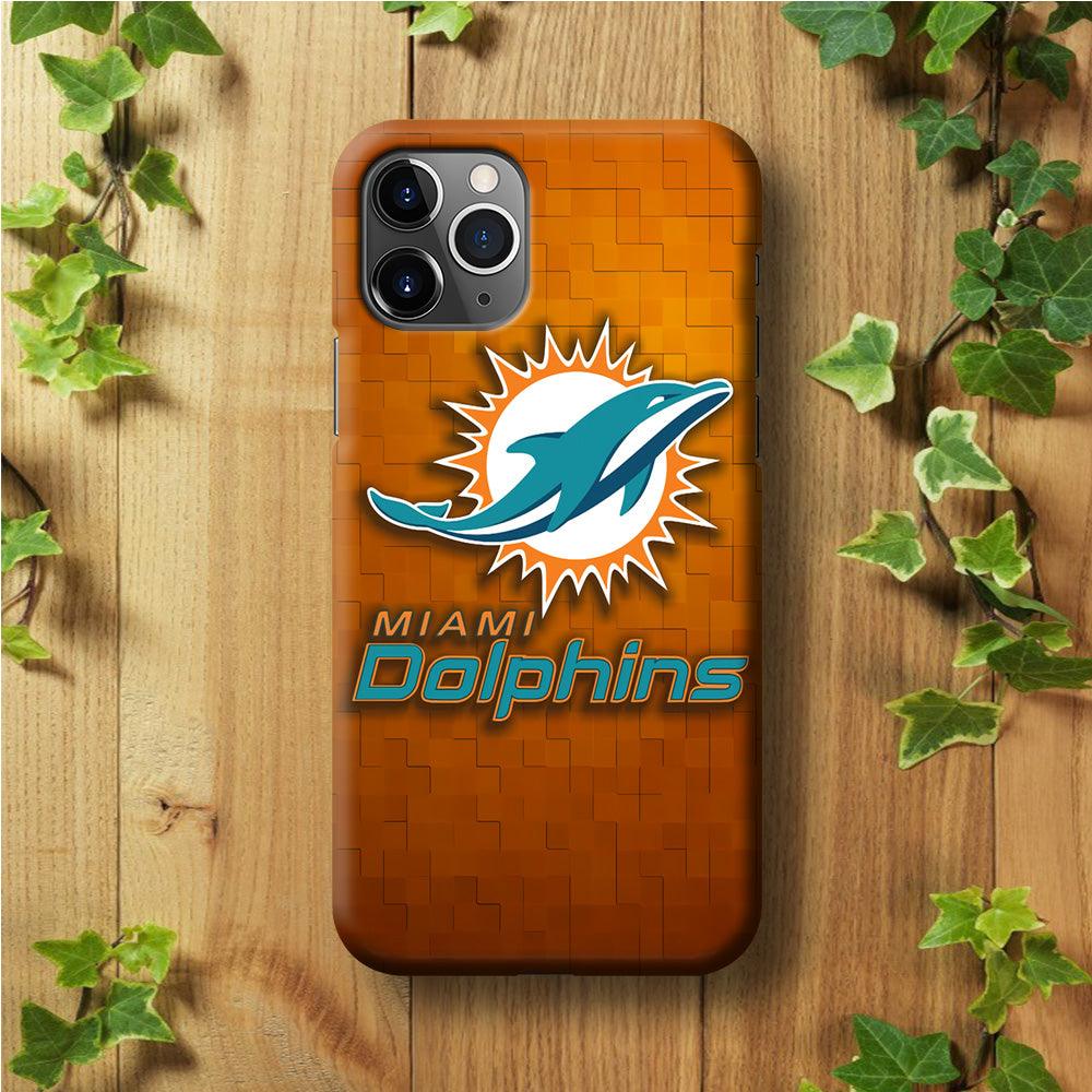 NFL Miami Dolphins 001 iPhone 11 Pro Max Case-Plastic / Full Wrap (3D Case)-Xtracase