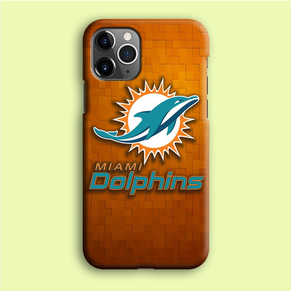 NFL Miami Dolphins 001 iPhone 12 Pro Case-Plastic / Full Wrap (3D Case)-Xtracase