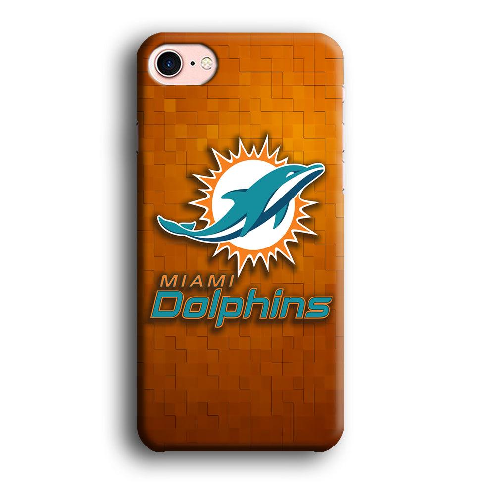 NFL Miami Dolphins 001 iPhone SE 2020 Case-Plastic / Full Wrap (3D Case)-Xtracase