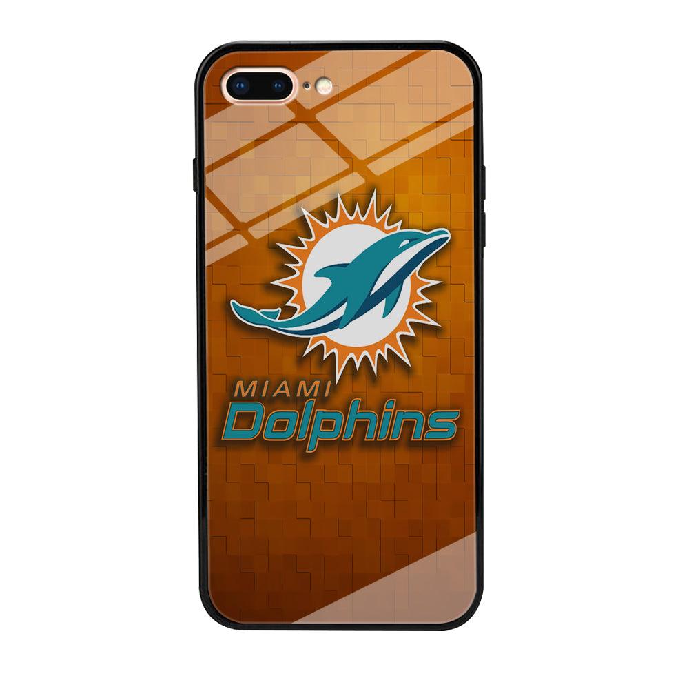 NFL Miami Dolphins 001 iPhone 7 Plus Case-Tempered Glass Case-Xtracase
