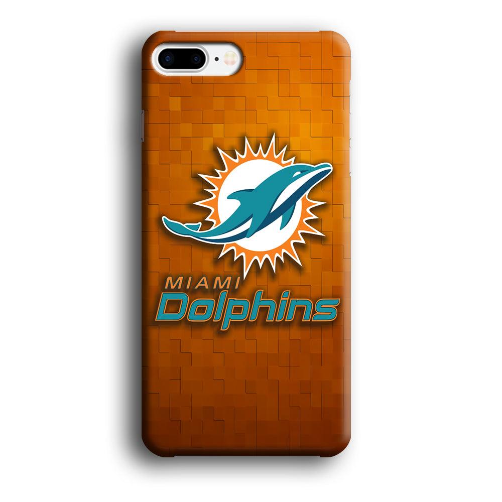 NFL Miami Dolphins 001 iPhone 7 Plus Case-Plastic / Full Wrap (3D Case)-Xtracase