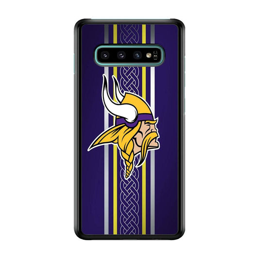 NFL Minnesota Vikings 001 Samsung Galaxy S10 Plus Case-Plastic / Full Wrap (3D Case)-Xtracase