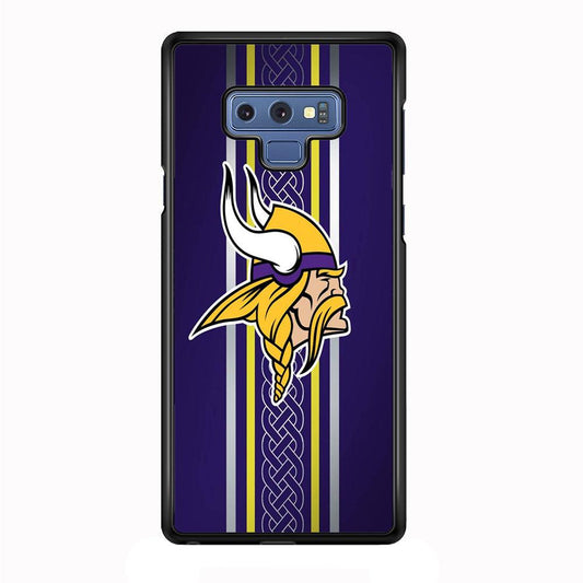 NFL Minnesota Vikings 001 Samsung Galaxy Note 9 Case-Plastic / Full Wrap (3D Case)-Xtracase