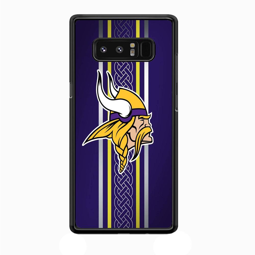 NFL Minnesota Vikings 001 Samsung Galaxy Note 8 Case-Plastic / Full Wrap (3D Case)-Xtracase