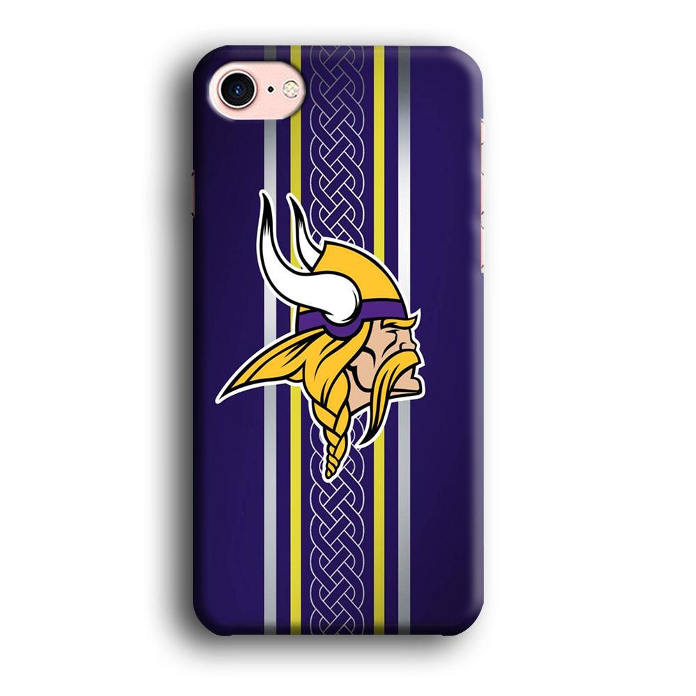 NFL Minnesota Vikings 001 iPhone SE 2020 Case-Plastic / Full Wrap (3D Case)-Xtracase