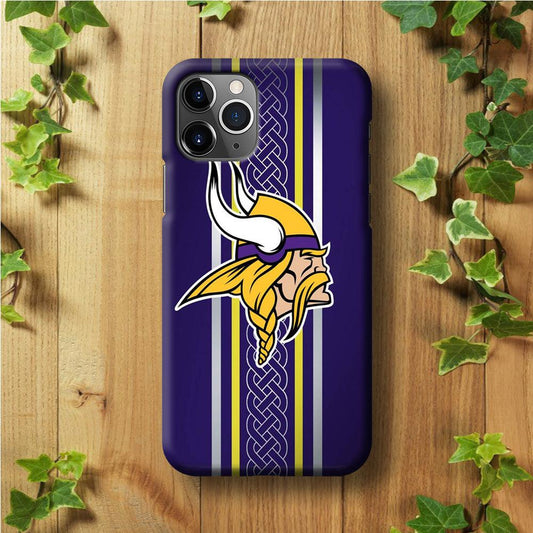 NFL Minnesota Vikings 001 iPhone 11 Pro Case-Plastic / Full Wrap (3D Case)-Xtracase