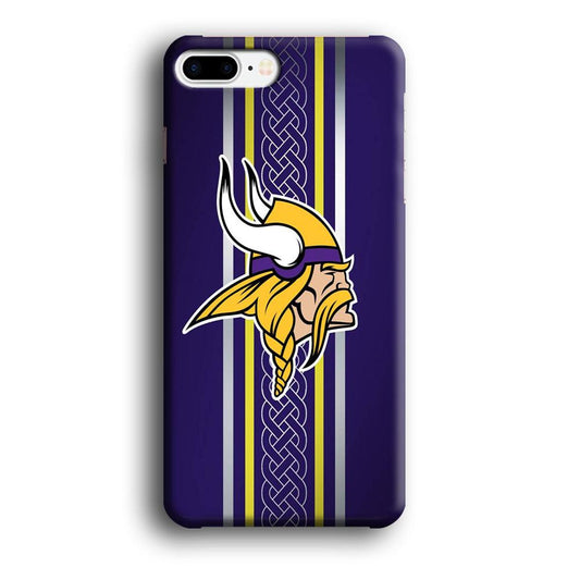 NFL Minnesota Vikings 001 iPhone 8 Plus Case-Plastic / Full Wrap (3D Case)-Xtracase