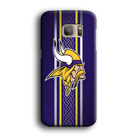 NFL Minnesota Vikings 001 Samsung Galaxy S7 Edge Case-Plastic / Full Wrap (3D Case)-Xtracase