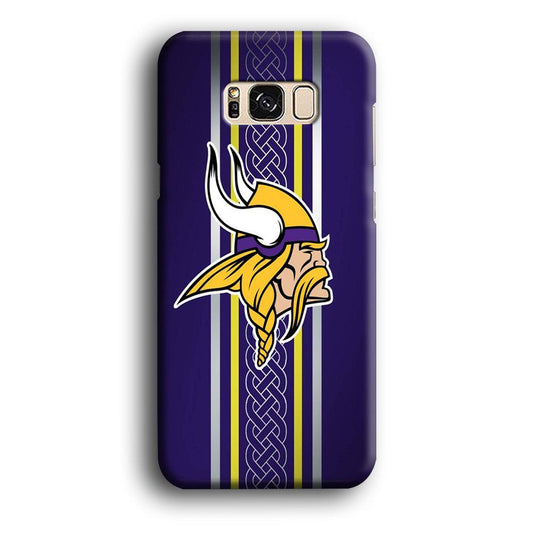 NFL Minnesota Vikings 001 Samsung Galaxy S8 Case-Plastic / Full Wrap (3D Case)-Xtracase