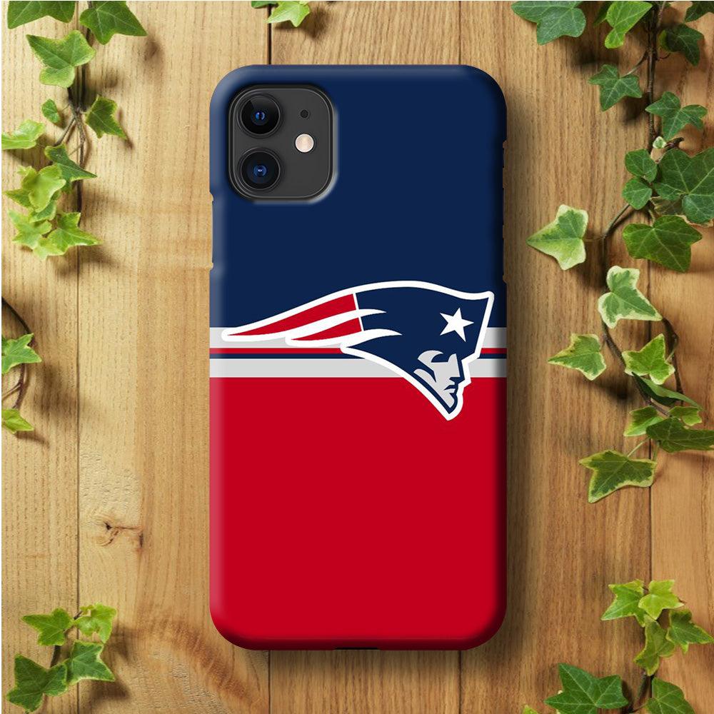 NFL New England Patriots 001 iPhone 11 Case-Plastic / Full Wrap (3D Case)-Xtracase