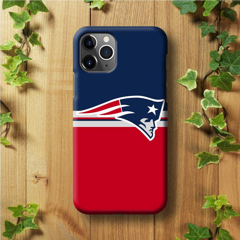 NFL New England Patriots 001 iPhone 11 Pro Max Case-Plastic / Full Wrap (3D Case)-Xtracase
