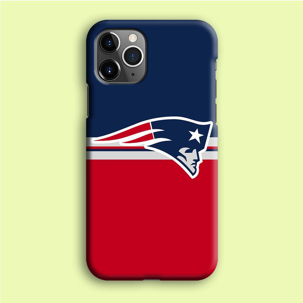 NFL New England Patriots 001 iPhone 12 Pro Case-Plastic / Full Wrap (3D Case)-Xtracase
