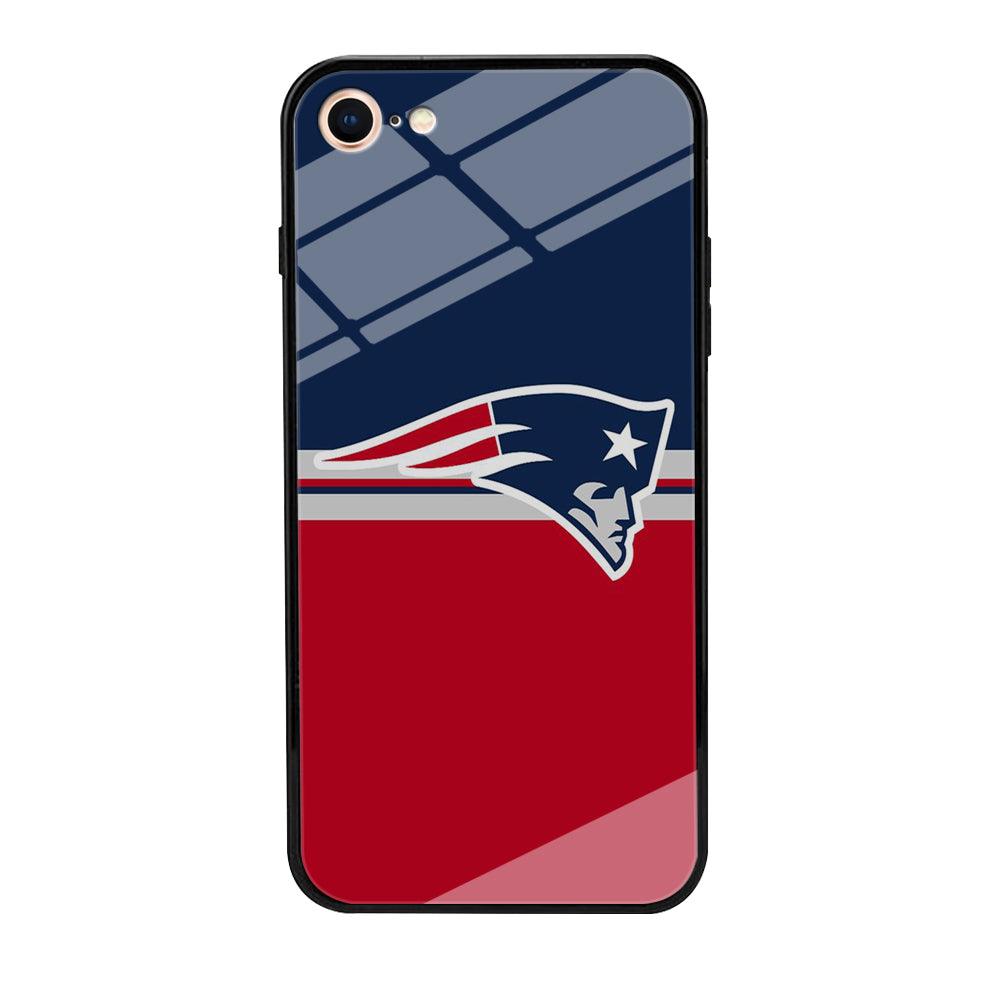NFL New England Patriots 001 iPhone 8 Case-Tempered Glass Case-Xtracase