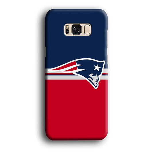 NFL New England Patriots 001 Samsung Galaxy S8 Case-Plastic / Full Wrap (3D Case)-Xtracase
