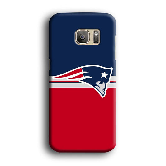 NFL New England Patriots 001 Samsung Galaxy S7 Edge Case-Plastic / Full Wrap (3D Case)-Xtracase