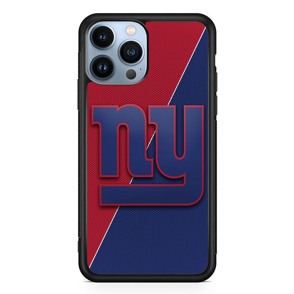NFL New York Giants 001 iPhone 13 Pro Case-Rubber / Black (2D Case)-Xtracase