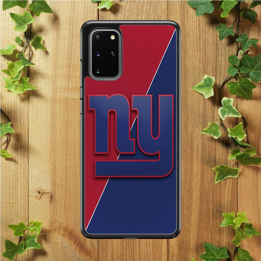 NFL New York Giants 001 Samsung Galaxy S20 Plus Case-Rubber / White (2D Case)-Xtracase