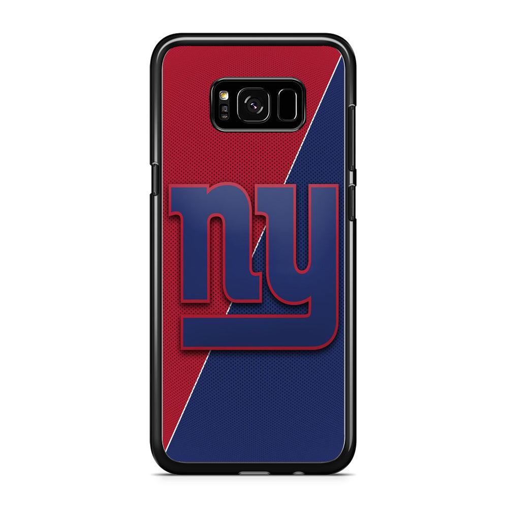 NFL New York Giants 001 Samsung Galaxy S8 Case-Rubber / Black (2D Case)-Xtracase