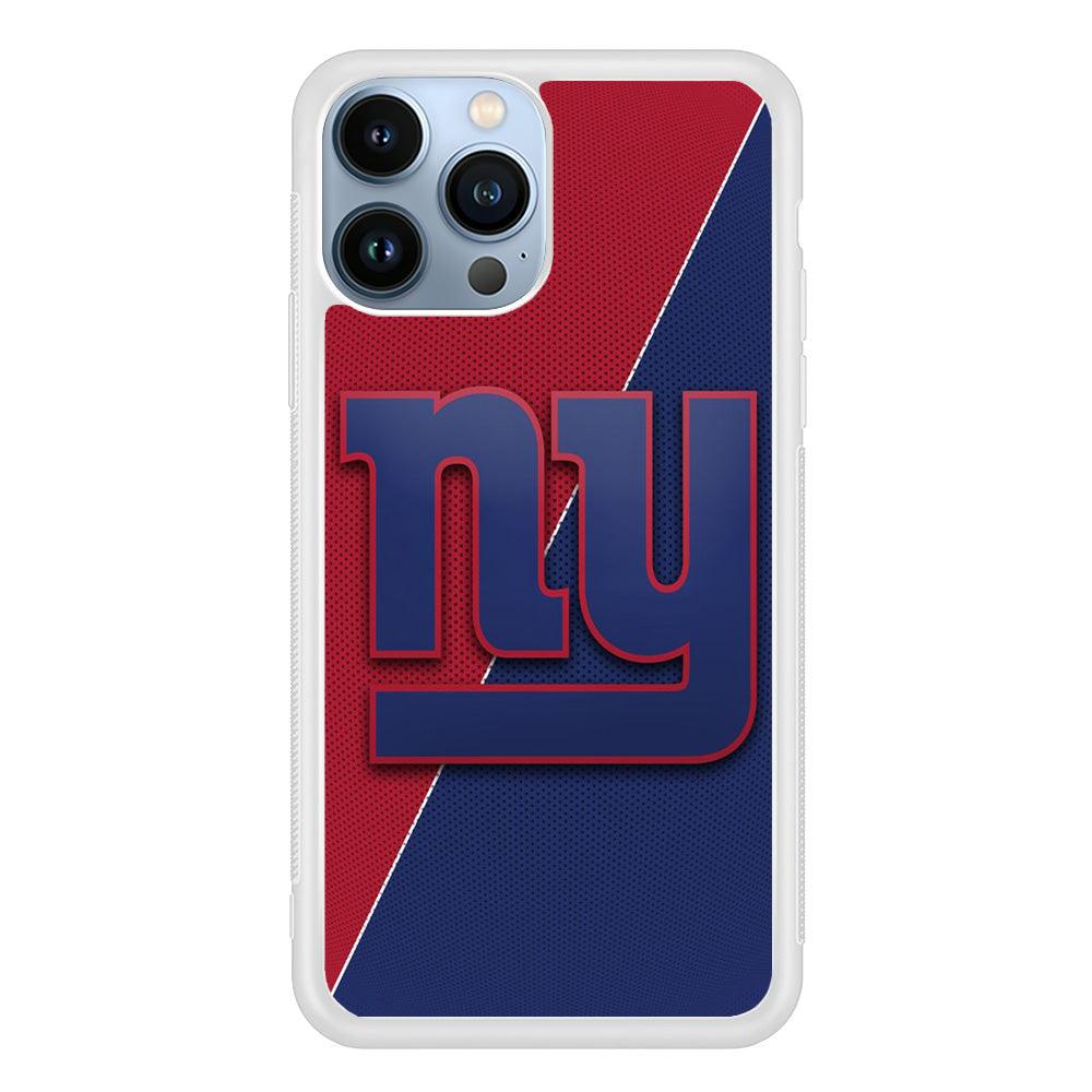 NFL New York Giants 001 iPhone 13 Pro Case-Rubber / White (2D Case)-Xtracase