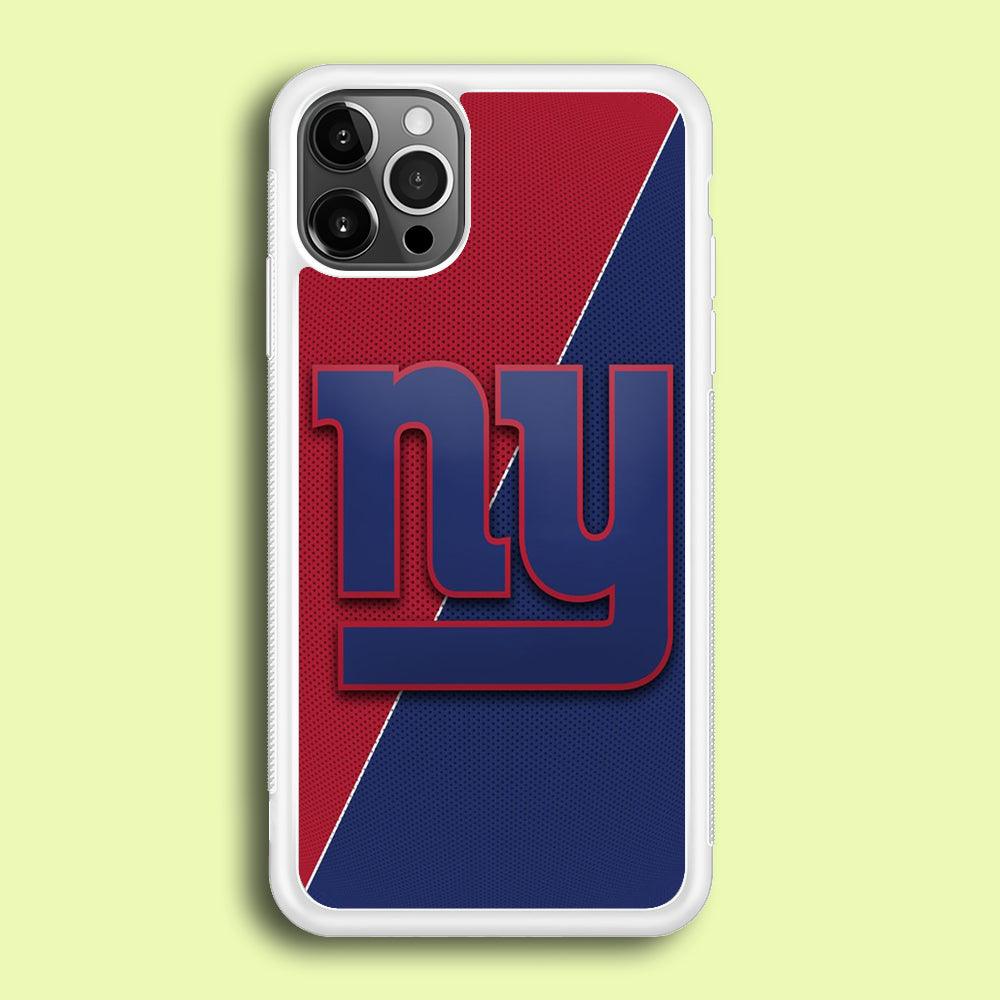 NFL New York Giants 001 iPhone 12 Pro Case-Rubber / White (2D Case)-Xtracase