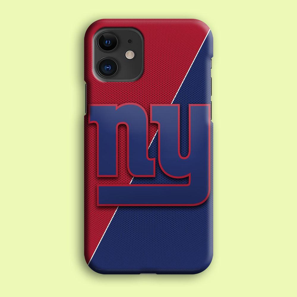 NFL New York Giants 001 iPhone 12 Case-Plastic / Full Wrap (3D Case)-Xtracase