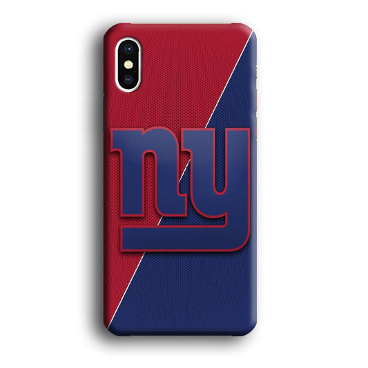 NFL New York Giants 001 iPhone Xs Case-Plastic / Full Wrap (3D Case)-Xtracase
