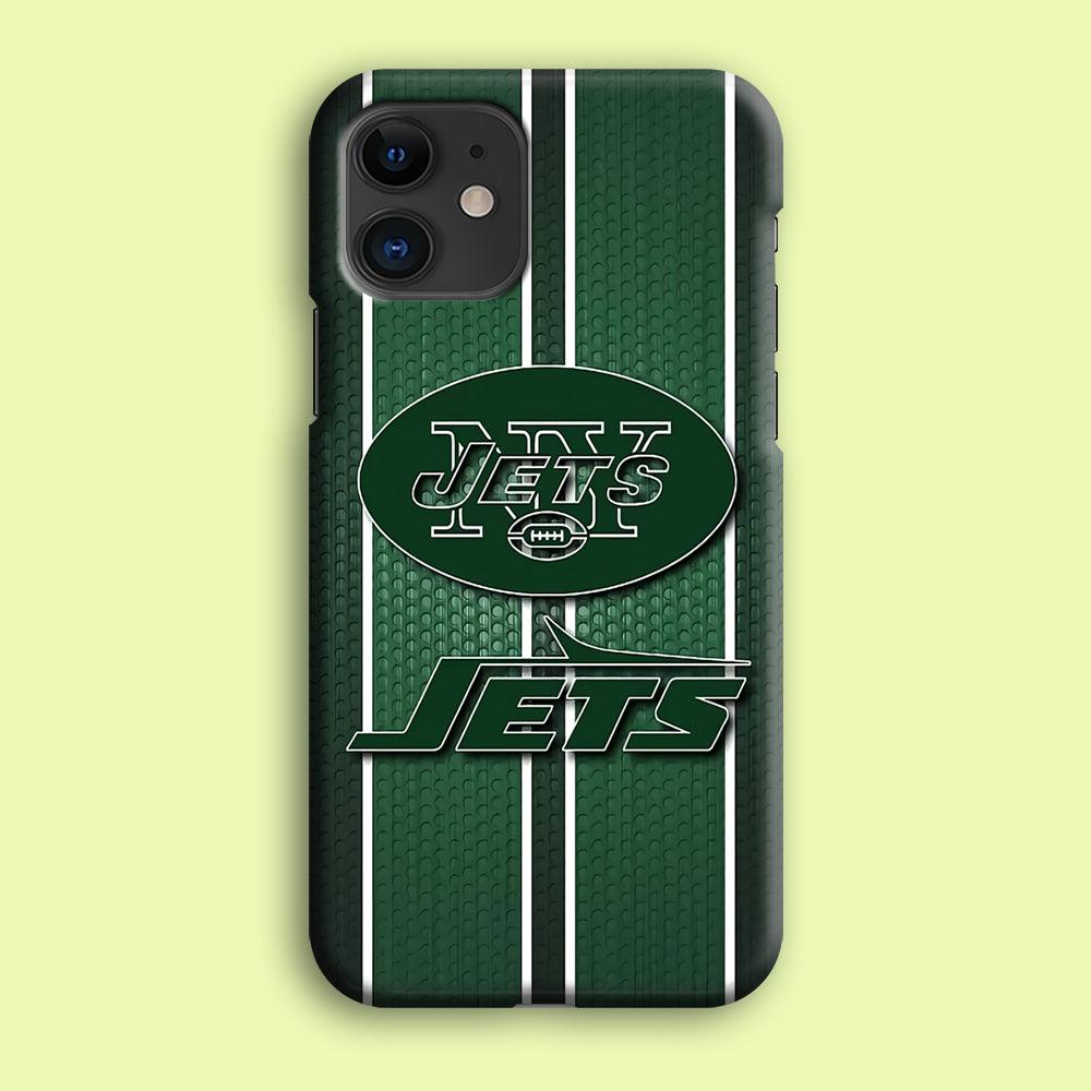 NFL New York Jets 001 iPhone 12 Case-Plastic / Full Wrap (3D Case)-Xtracase