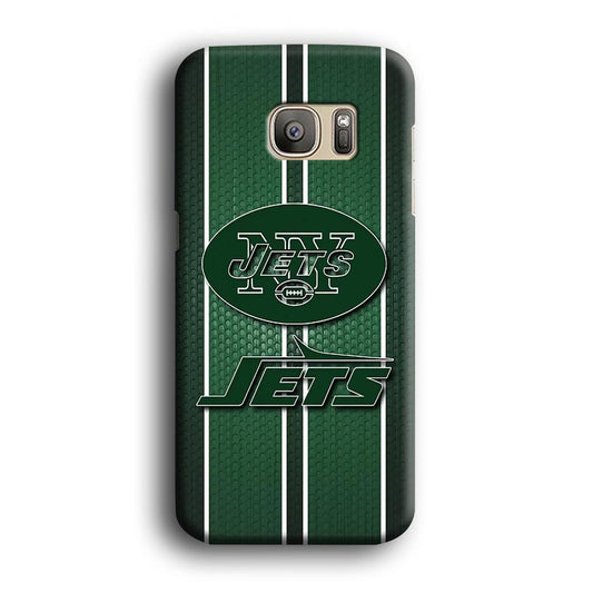 NFL New York Jets 001 Samsung Galaxy S7 Edge Case-Plastic / Full Wrap (3D Case)-Xtracase
