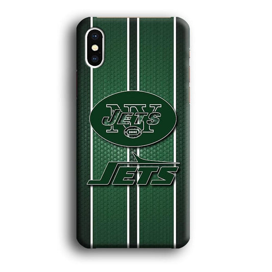 NFL New York Jets 001 iPhone X Case-Plastic / Full Wrap (3D Case)-Xtracase