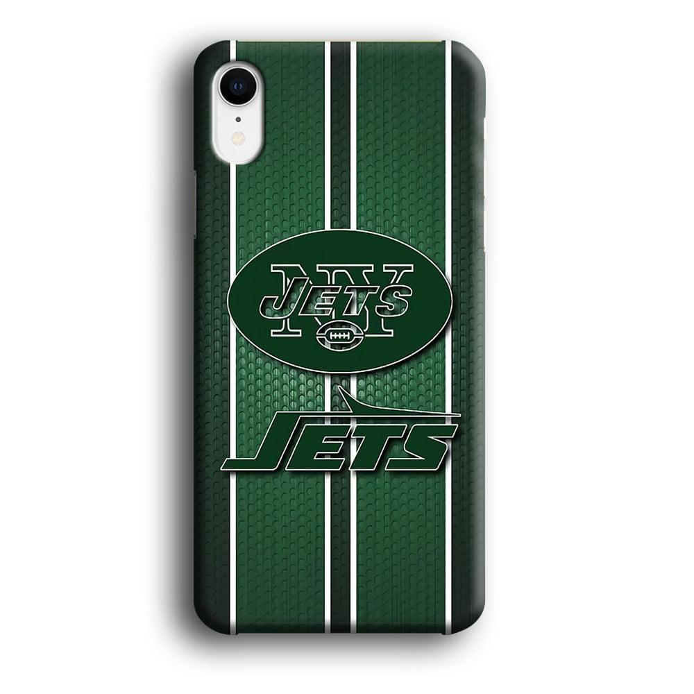 NFL New York Jets 001 iPhone XR Case-Plastic / Full Wrap (3D Case)-Xtracase