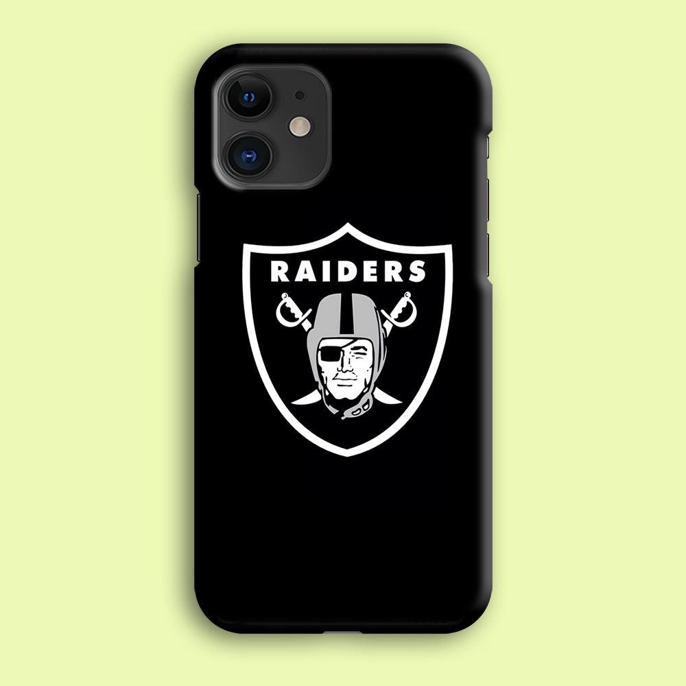 NFL Oakland Raiders 001 iPhone 12 Mini Case-Plastic / Full Wrap (3D Case)-Xtracase