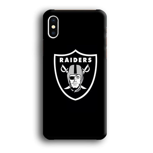 NFL Oakland Raiders 001 iPhone X Case-Plastic / Full Wrap (3D Case)-Xtracase