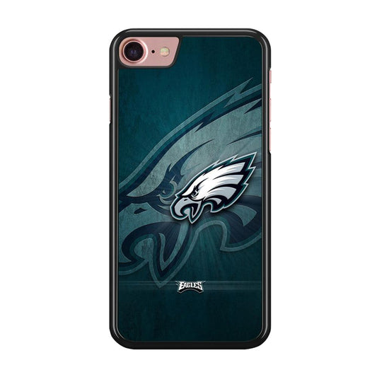 NFL Philadelphia Eagles 001 iPhone SE 2020 Case-Rubber / Black (2D Case)-Xtracase