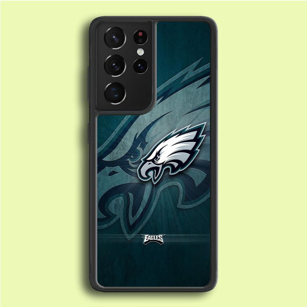 NFL Philadelphia Eagles 001 Samsung Galaxy S21 Ultra Case-Plastic / Full Wrap (3D Case)-Xtracase