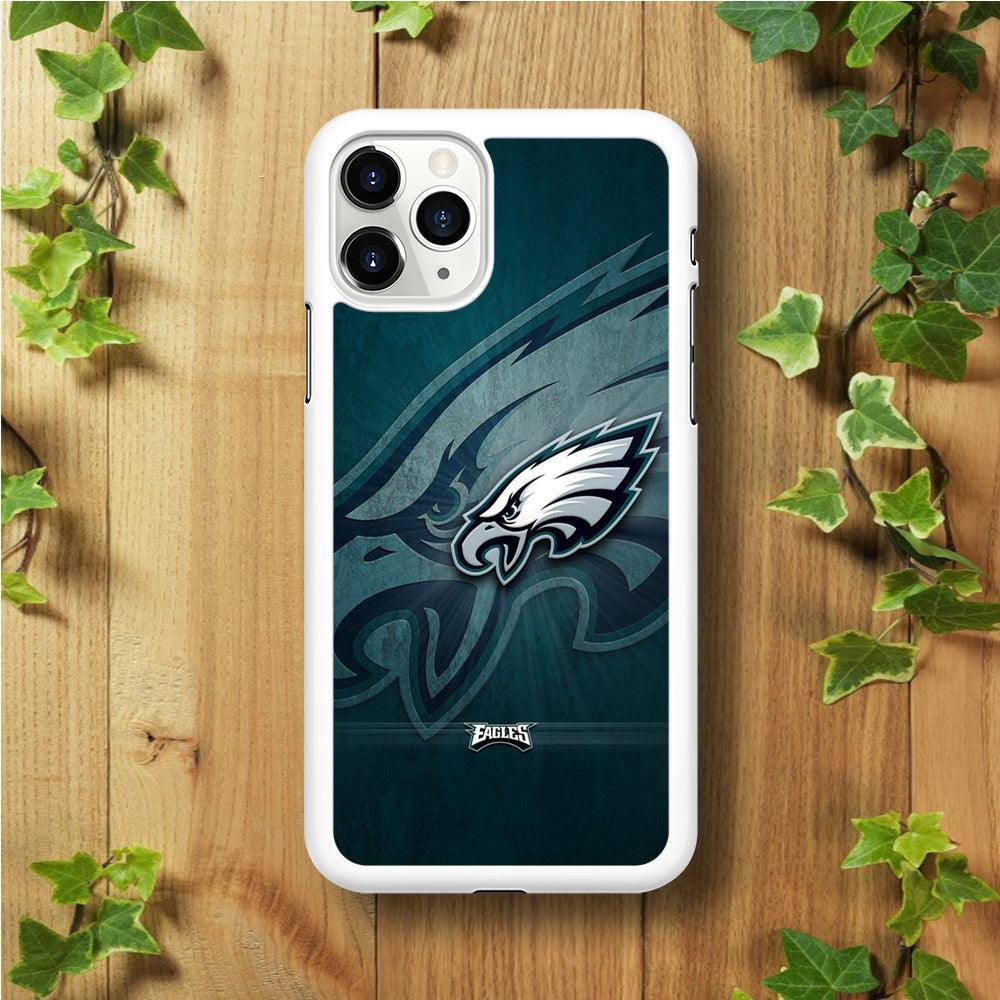 NFL Philadelphia Eagles 001 iPhone 11 Pro Case-Rubber / White (2D Case)-Xtracase