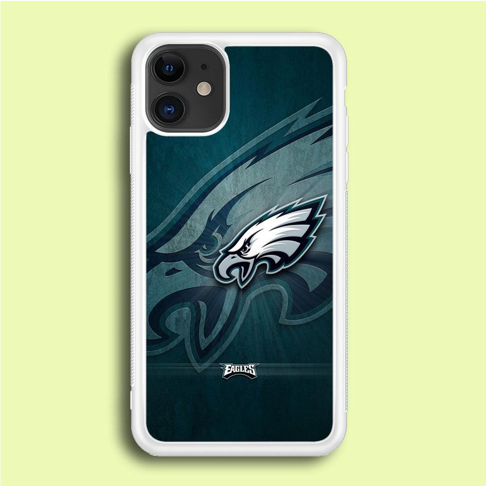 NFL Philadelphia Eagles 001 iPhone 12 Mini Case-Rubber / White (2D Case)-Xtracase