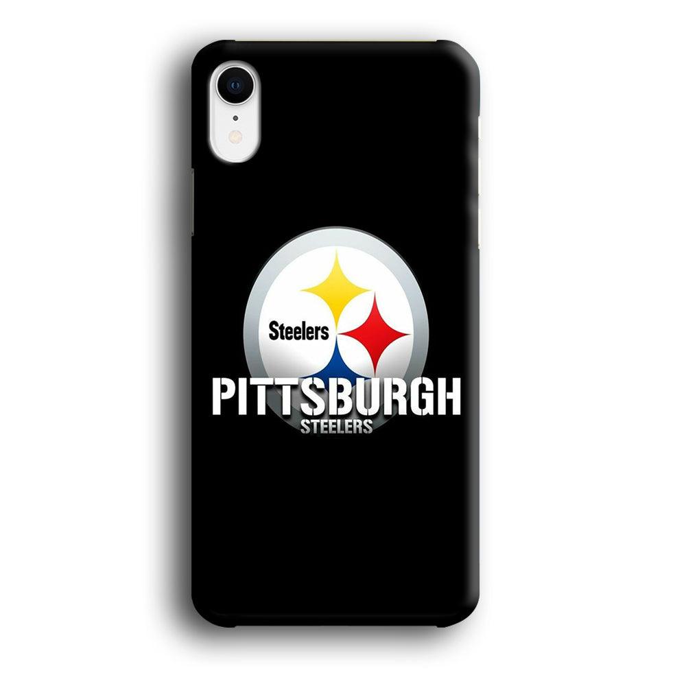 NFL Pittsburgh Steelers 001 iPhone XR Case-Plastic / Full Wrap (3D Case)-Xtracase