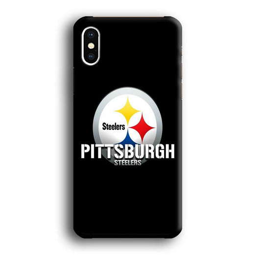 NFL Pittsburgh Steelers 001 iPhone X Case-Plastic / Full Wrap (3D Case)-Xtracase