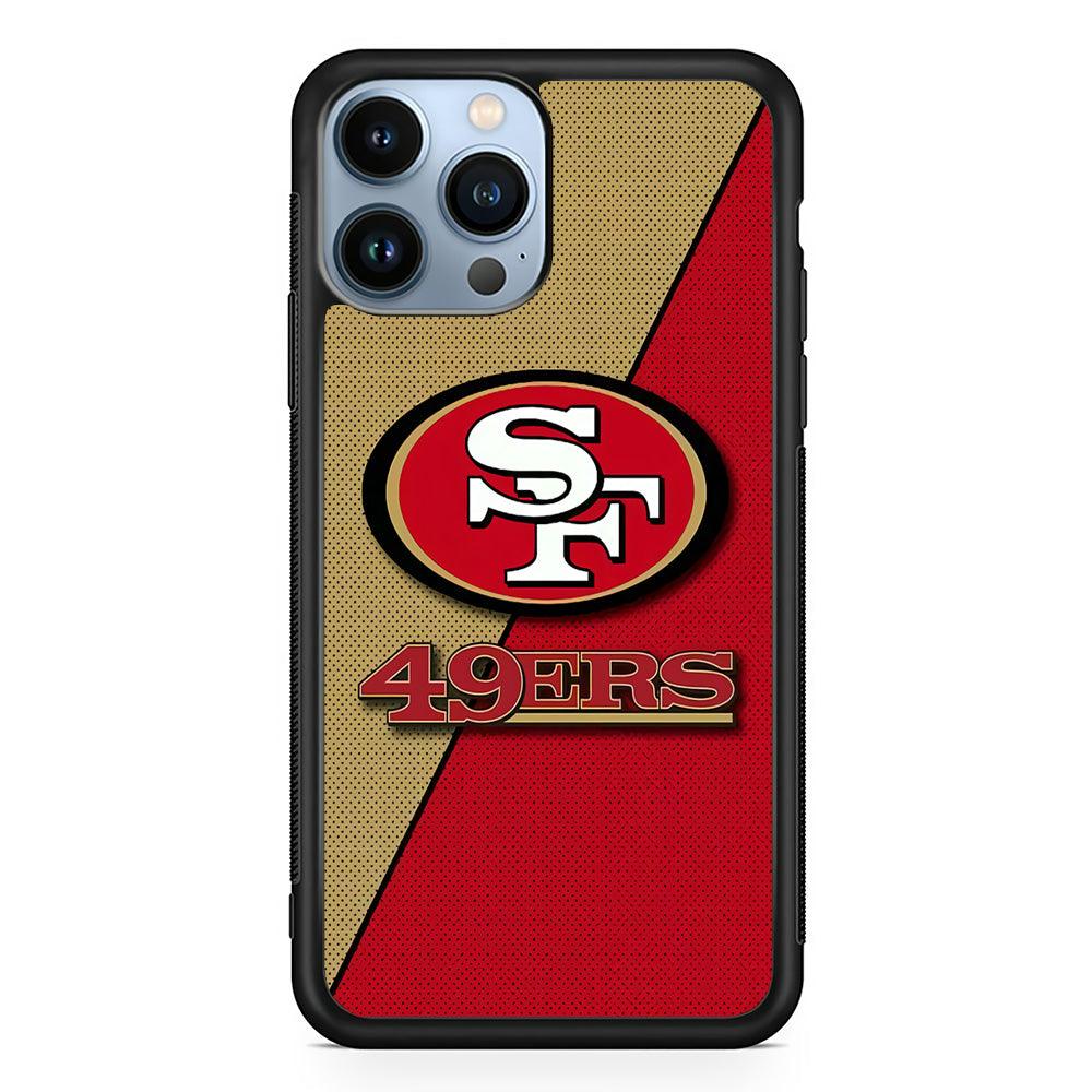 NFL San Francisco 49ers 001 iPhone 13 Pro Max Case-Rubber / Black (2D Case)-Xtracase