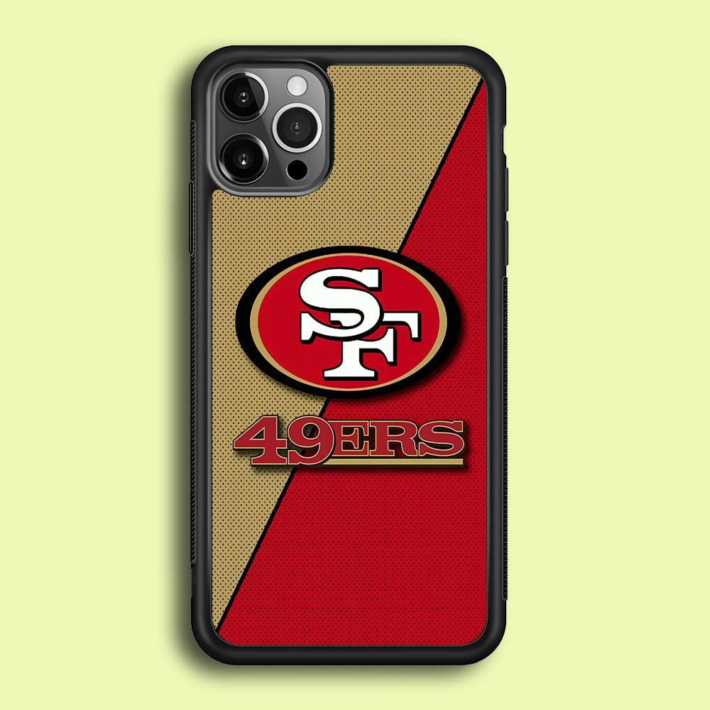 NFL San Francisco 49ers 001 iPhone 12 Pro Case-Rubber / Black (2D Case)-Xtracase