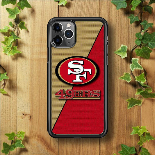 NFL San Francisco 49ers 001 iPhone 11 Pro Case-Rubber / Black (2D Case)-Xtracase