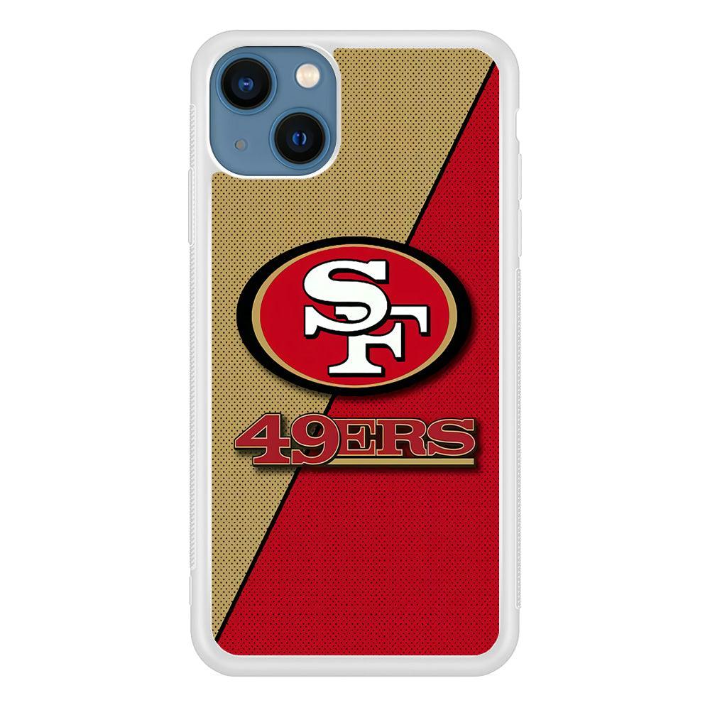 NFL San Francisco 49ers 001 iPhone 13 Case-Rubber / White (2D Case)-Xtracase