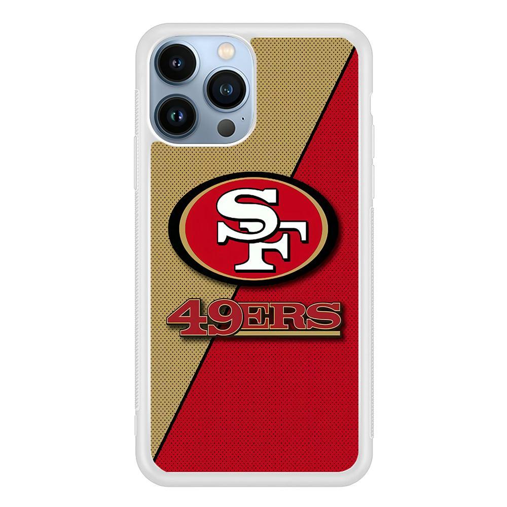 NFL San Francisco 49ers 001 iPhone 13 Pro Case-Rubber / White (2D Case)-Xtracase