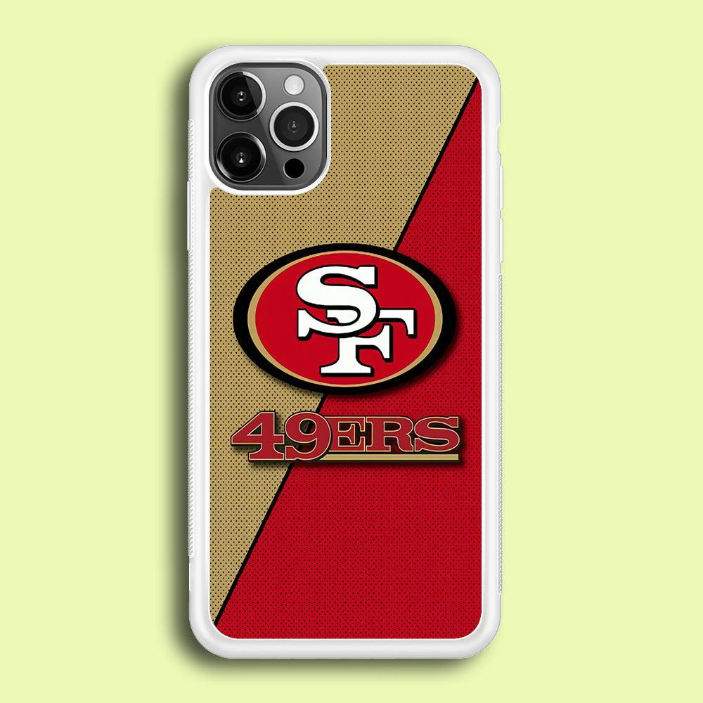 NFL San Francisco 49ers 001 iPhone 12 Pro Case-Rubber / White (2D Case)-Xtracase